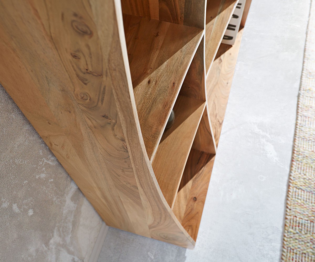 2 darab állvány Live-Edge 240 cm akác természetes - Image 6