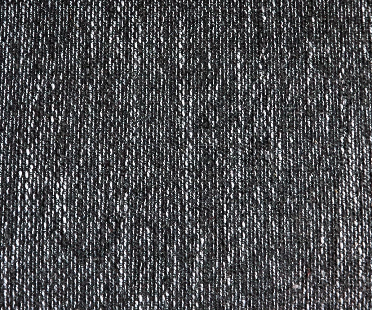 Rohová sedací souprava Clovis Černá Textured Fabric s područkou Otoman Pravý - Image 2