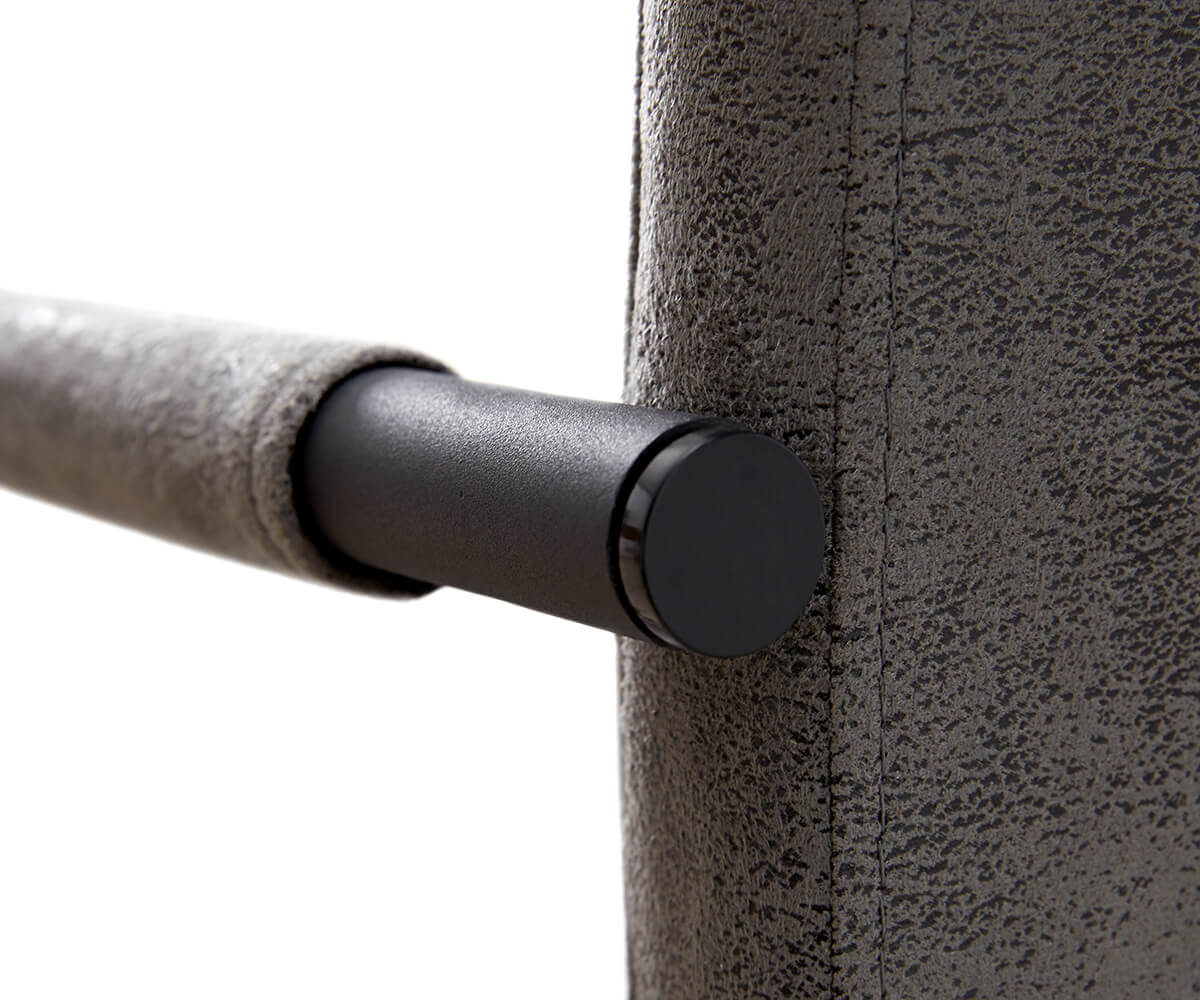 Jídelní židle Daan šedý vintage černý kovová podnož - Image 4