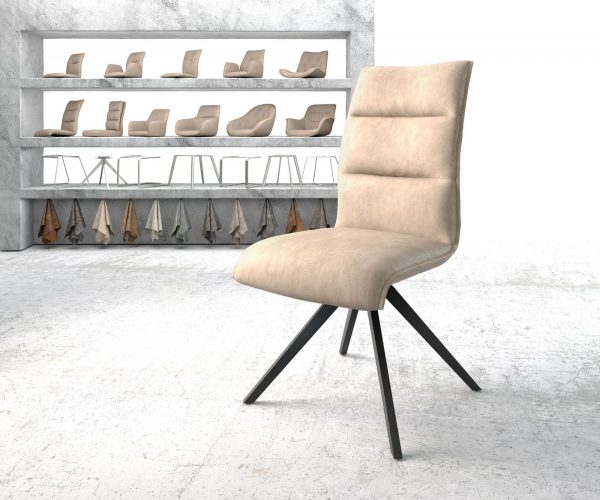 Otočná židle Xantus-Flex Béžová Vintage Cross Rám Edged Černá