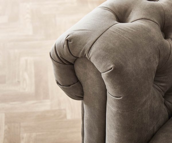 Sarokkanapé Chesterfield 209x200 cm taupe steppelt - Image 5