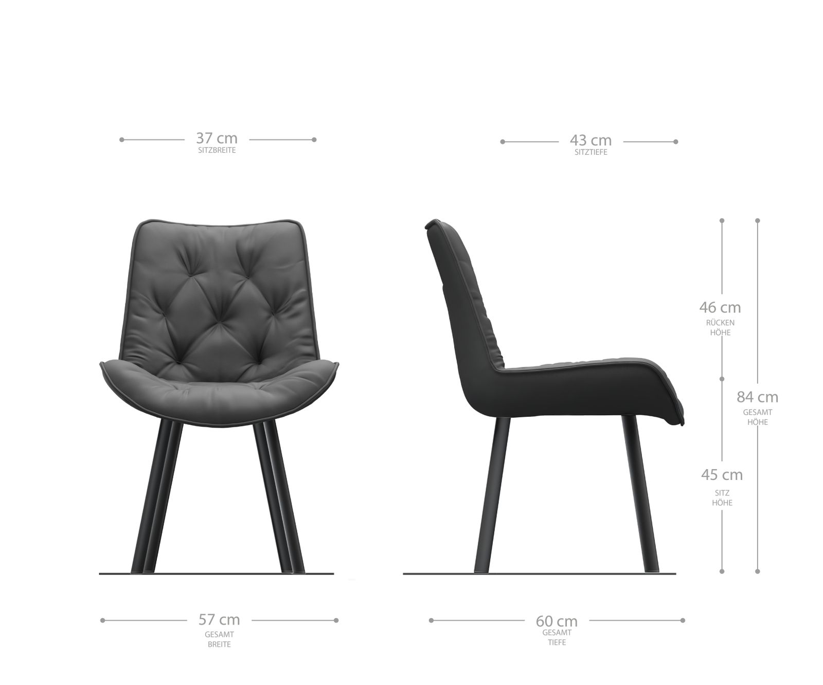 Jídelní židle Taimi-Flex Hnědá Vintage 4-nohá oválná nerezová ocel - Image 5