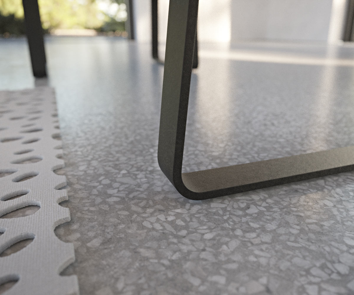 Rohová lavice Pavle 200x170 cm šedá vintage kovová černá podnož variabilní - Image 7