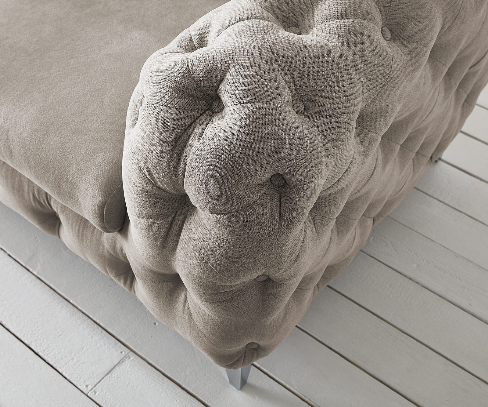 Klubové křeslo Corleone Béžové křeslo 120x97 cm - Image 5