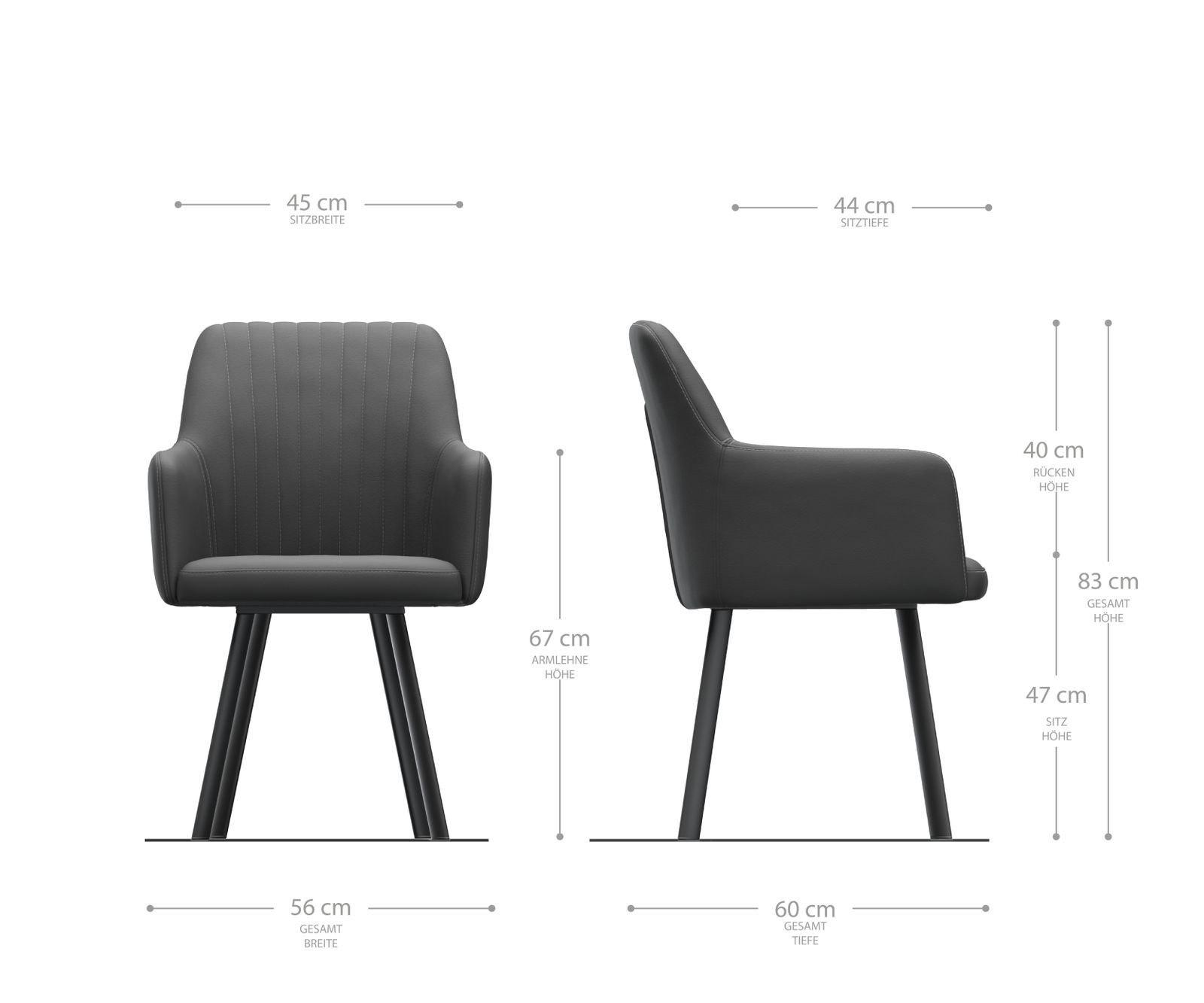 Jídelní židle Greg-Flex světle šedá plochá tkanina oválná podnož nerezové oceli - Image 5