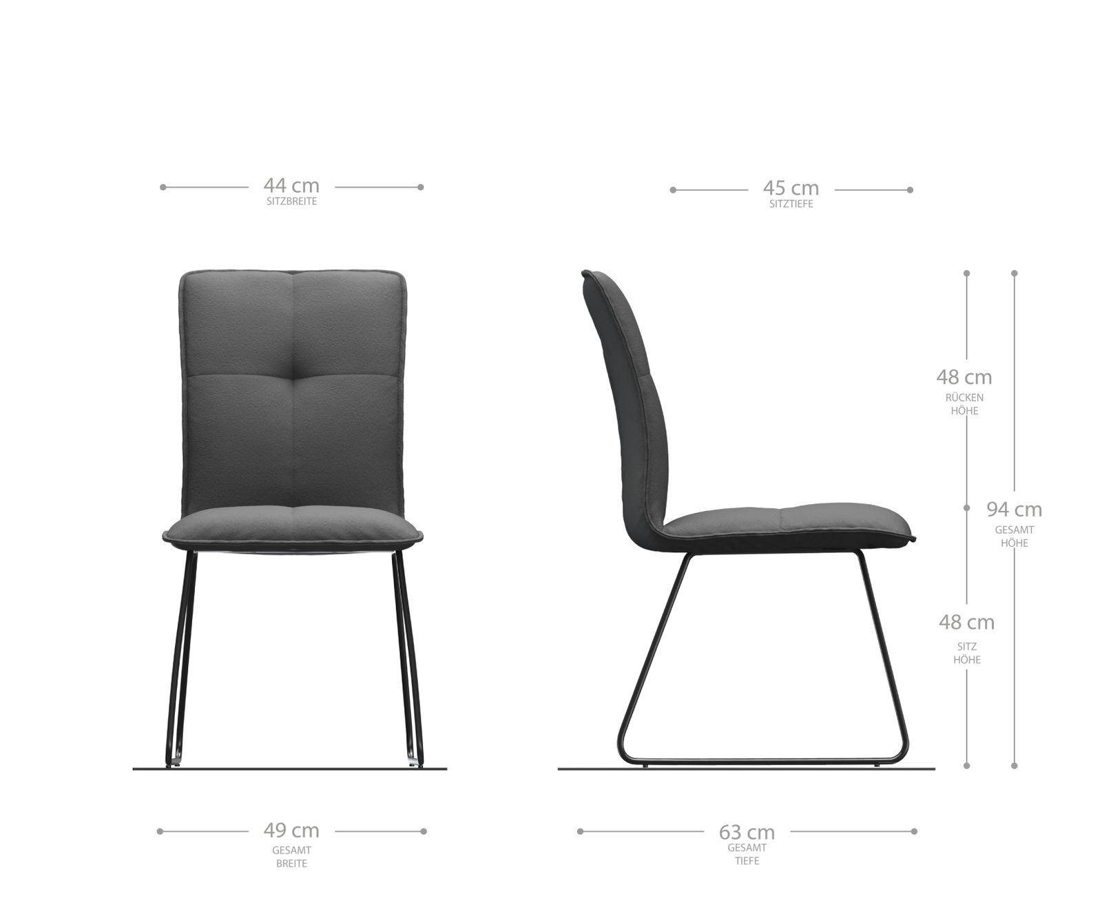 Jídelní židle Maddy-Flex růžový samet podnož z nerezové oceli - Image 5