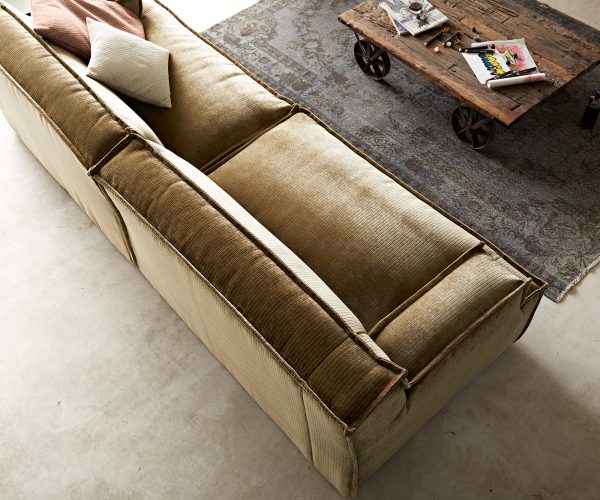 3 ülőhelyes Basit 285x110 cm senil arany - Image 5