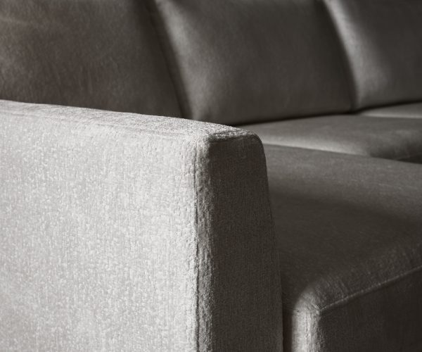 Sarokkanapé Marla 285x140 cm chenille taupe bal oldali rekamié - Image 6