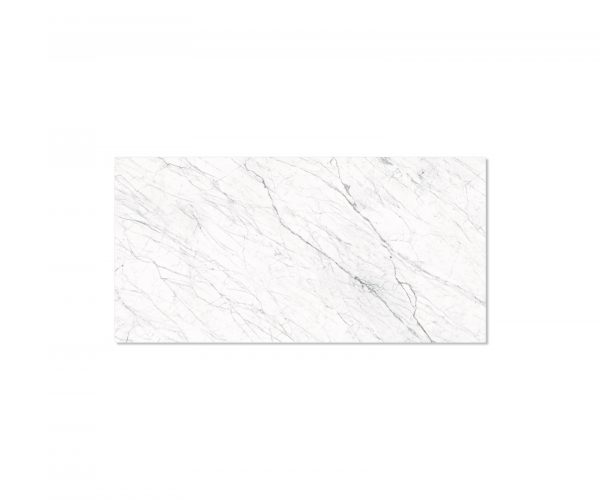Étkezőasztal Edge 200x100 cm Laminam® Statuarietto kerámia fehér középső láb laposacél fekete - Image 4
