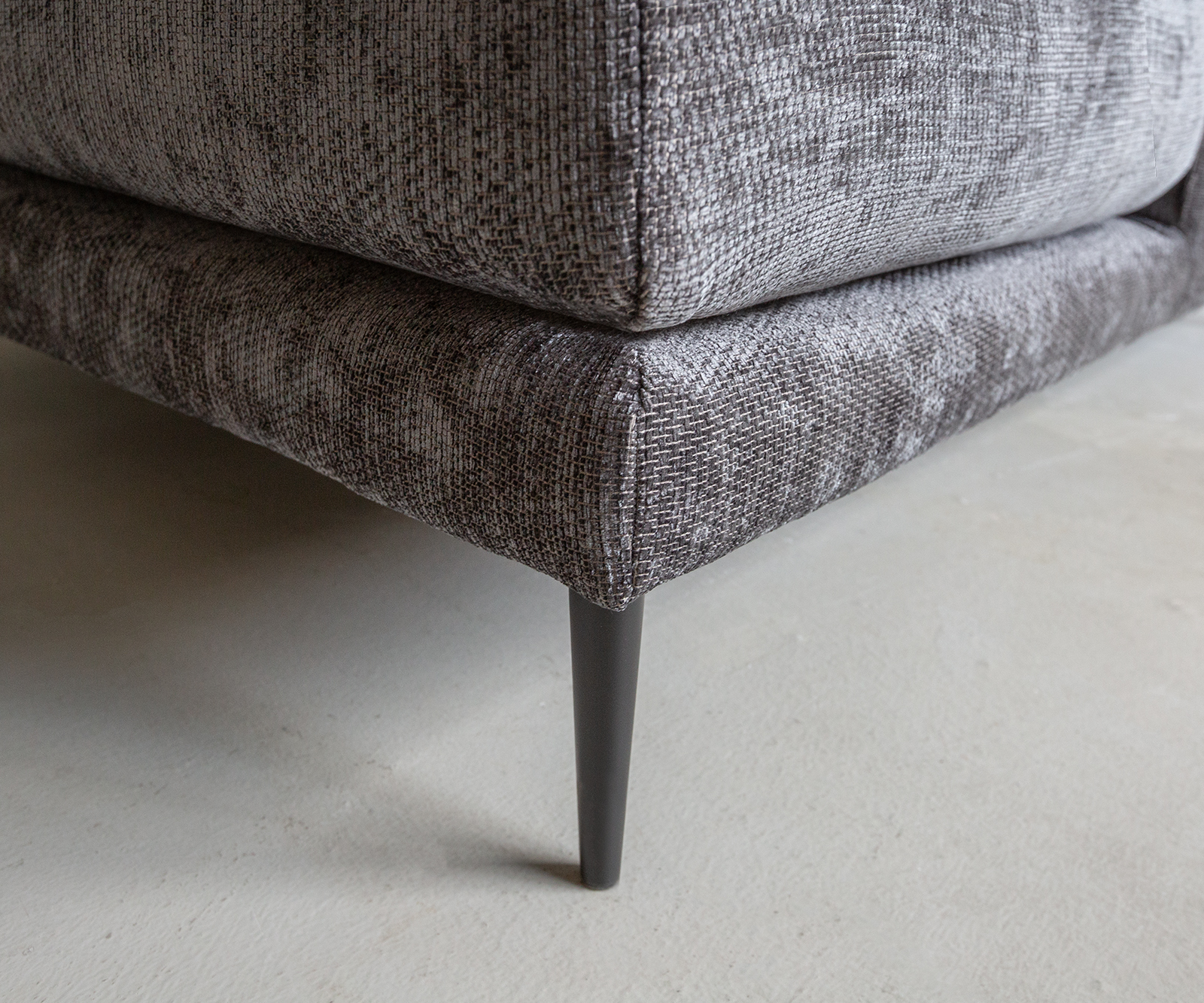 Rohová pohovka Sottil 290 x 165 cm žinylka antracitová lenoška levá - Image 5