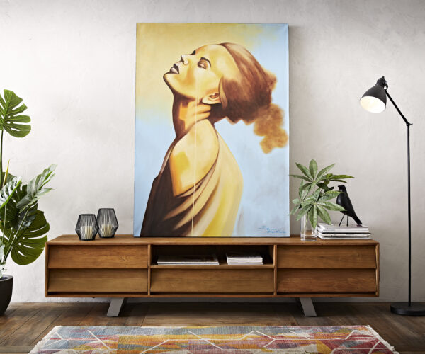 Kép Young Woman 170x120 cm többszínű akril vásznon - Image 3