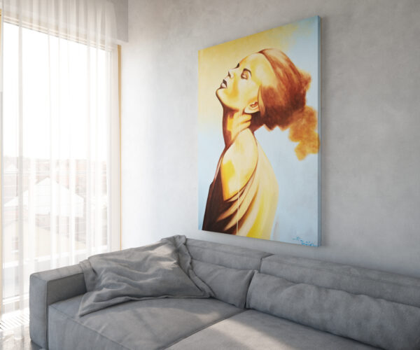 Kép Young Woman 170x120 cm többszínű akril vásznon - Image 2
