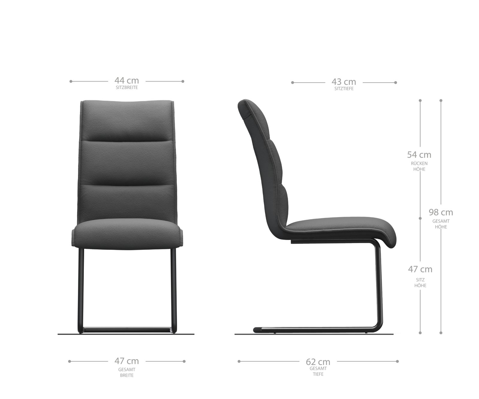 Houpací křeslo Xantus-Flex Velvet Rosé Cantilever Round Chrome - Image 5