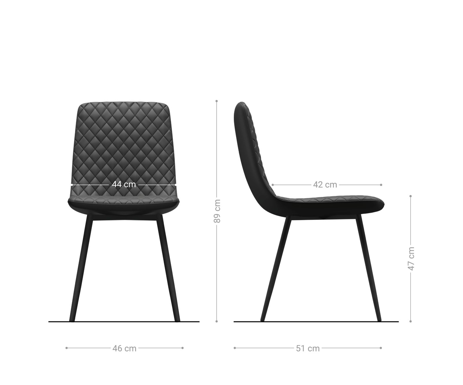 4 darab étkezőszék Novi-Adesso petróleumkék bársony 4 láb kúpos - Image 5