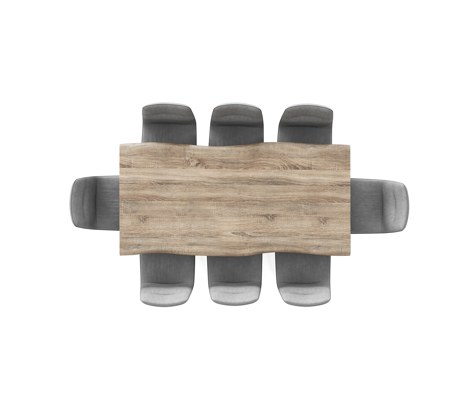 Jídelní stůl Adesso 180x90 vzhled dubu se středovou nohou černá - Image 6