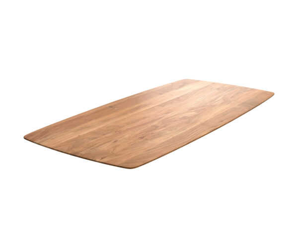 Étkezőasztallap Edge hajóformájú 200x100 cm akác természetes svájci él