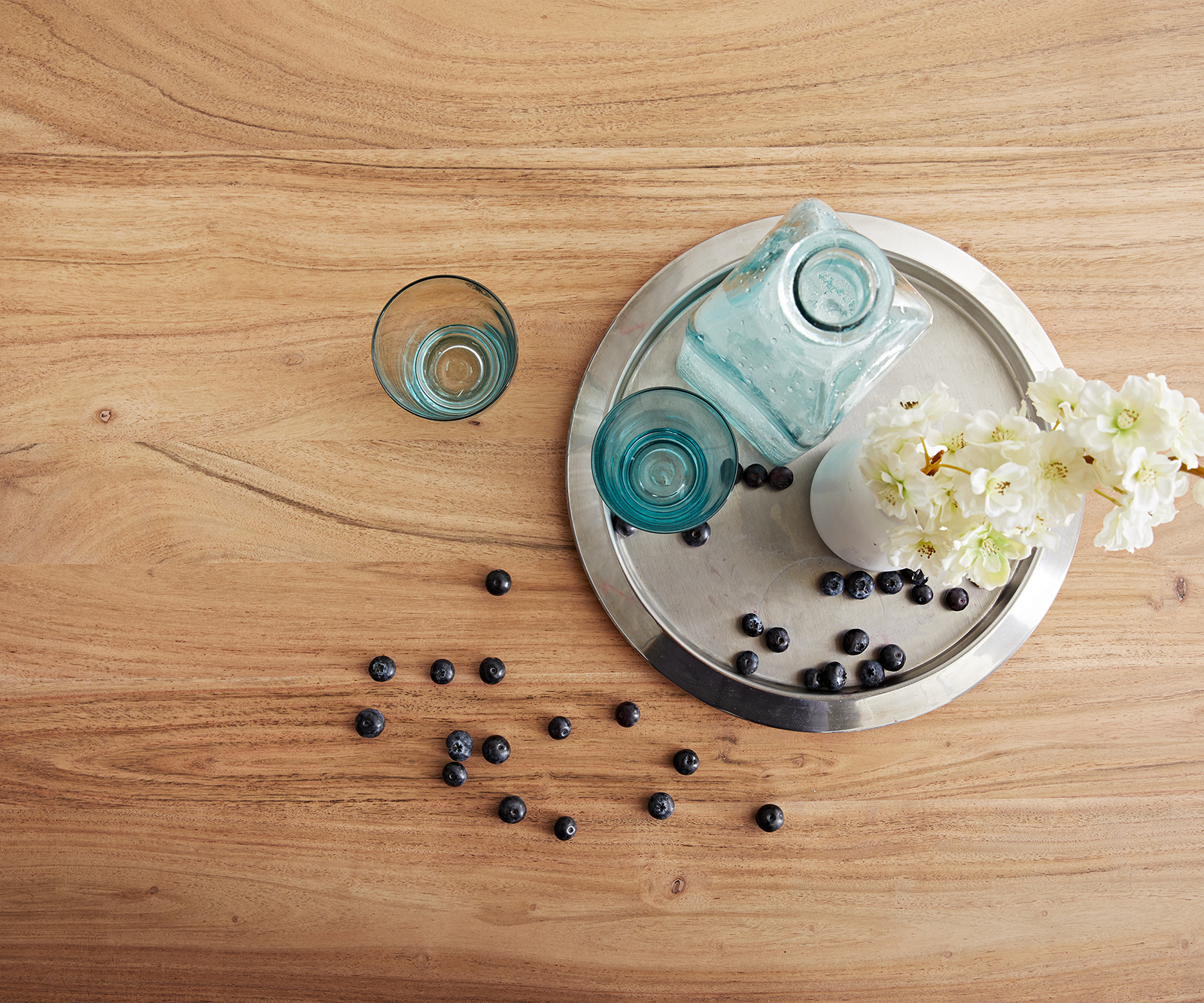 Konferenční stolek Fevo 80x60 cm Akácie Nature L-Foot - Image 6