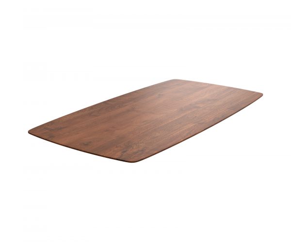 Stolová deska Edge zaoblená 180x90cm akácie hnědá švýcarská hrana