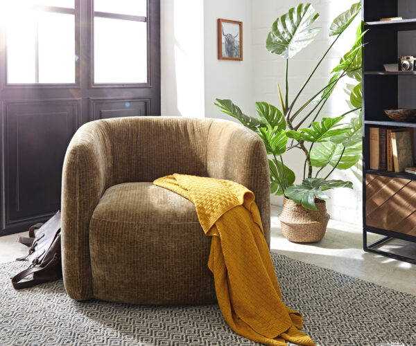Koktélfotel Caol 85x85 cm senil arany - Image 2