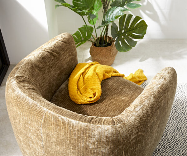 Koktélfotel Caol 85x85 cm senil arany - Image 5