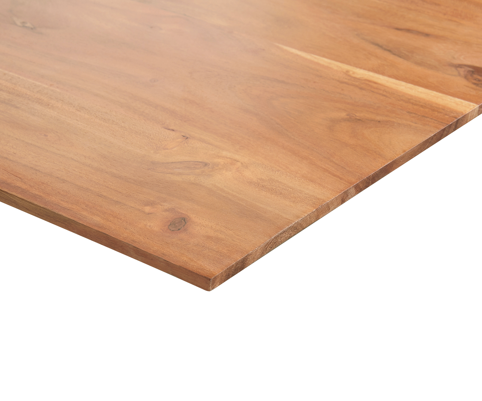 Étkezőasztal Edge 140x90 akác természetes fekete vékony lábazat svájci él - Image 5