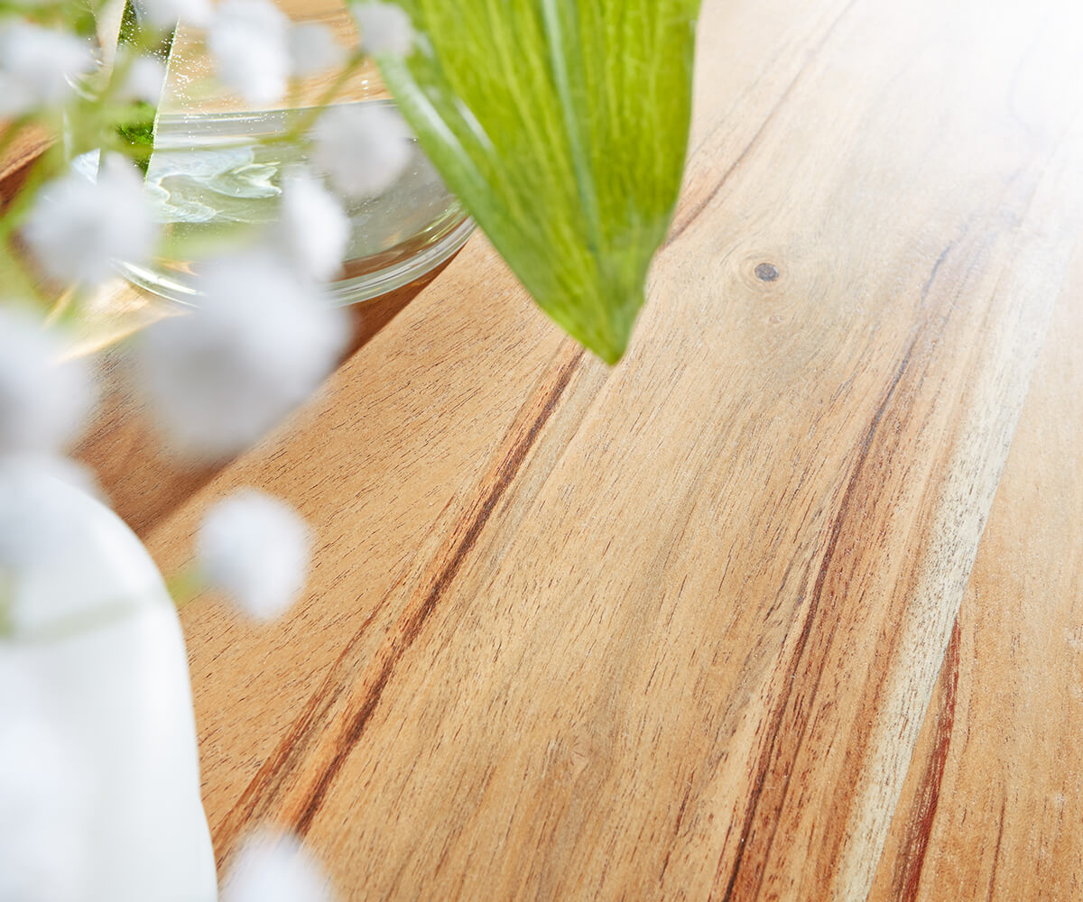 Konferenční stolek Indra 120x70 cm přírodní akácie s policí - Image 6