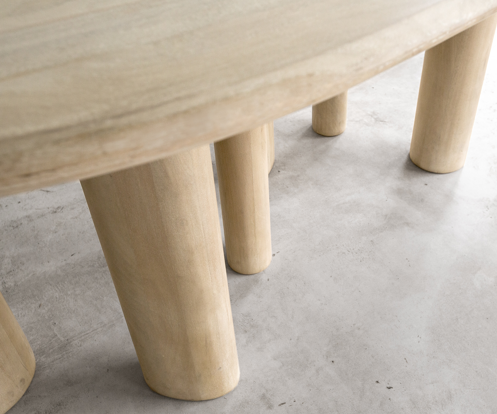 Étkezőasztal Widoa 200x120 cm mango fehér wash - Image 6