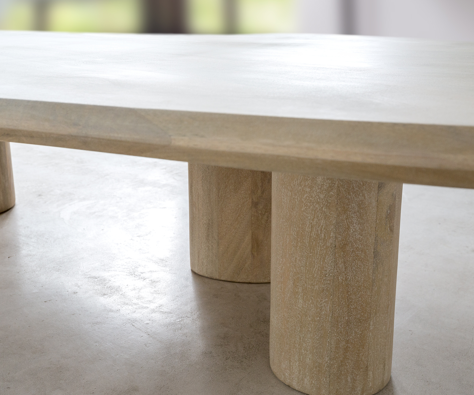 Konferenční stolek Widorna 180x110 cm mango světlé - Image 5