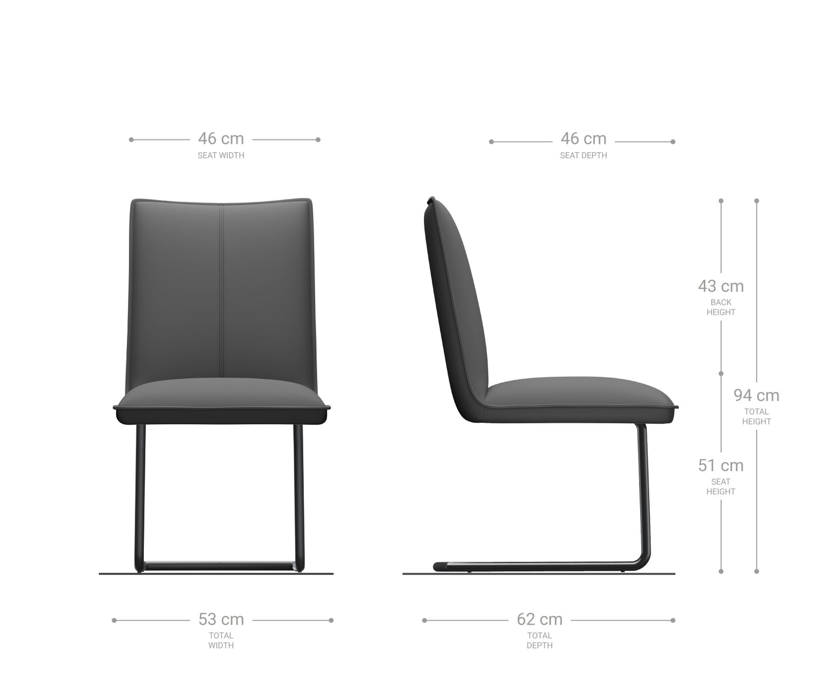 Houpací křeslo Lelio-Flex Textured Fabric Light Grey Cantilever Round Chrome Pocket Springs - Image 6