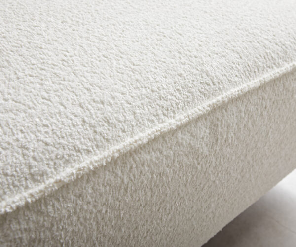 Sarokkanapé Sirpio XL 270x170 cm bouclé krémfehér rekamié változtatható - Image 5