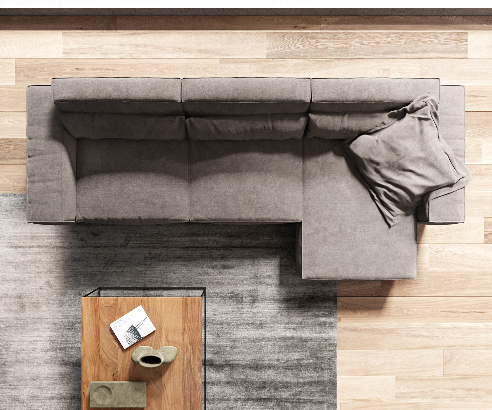 Rohová pohovka Sirpio D 340x155 cm mikrovlákno khaki-hnědá variabilní lenoška - Image 6