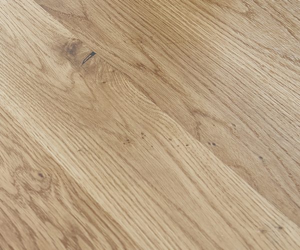 Étkezőasztal Edge hajóformájú 200x100x2,5-3 tölgy természetes fekete vékony lábazat svájci él - Image 3