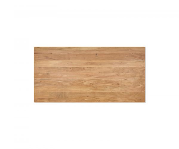 Étkezőasztal Edge 200x100 cm akác természetes üveg láb svájci él - Image 4