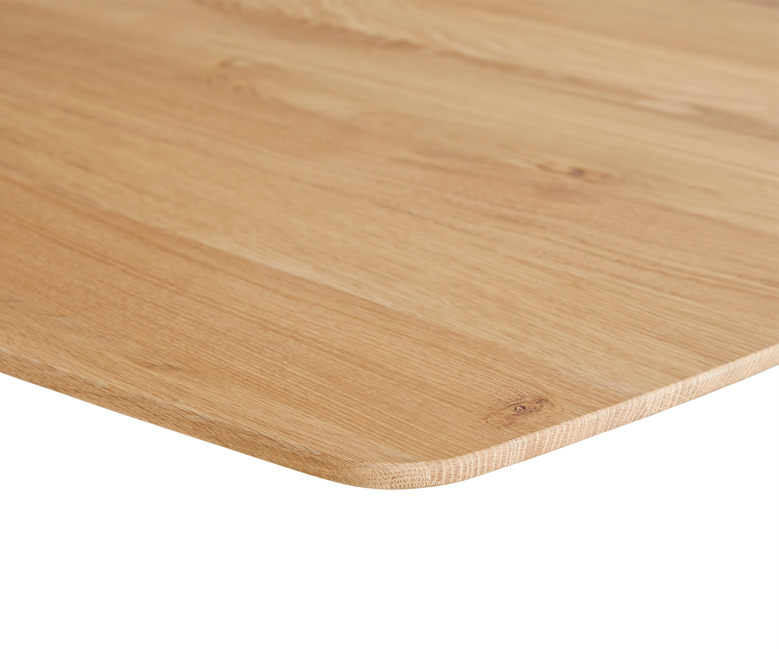 Stolová deska Edge 300x100x3 cm přírodní dubové dřevo zaoblená švýcarská hrana - Image 2