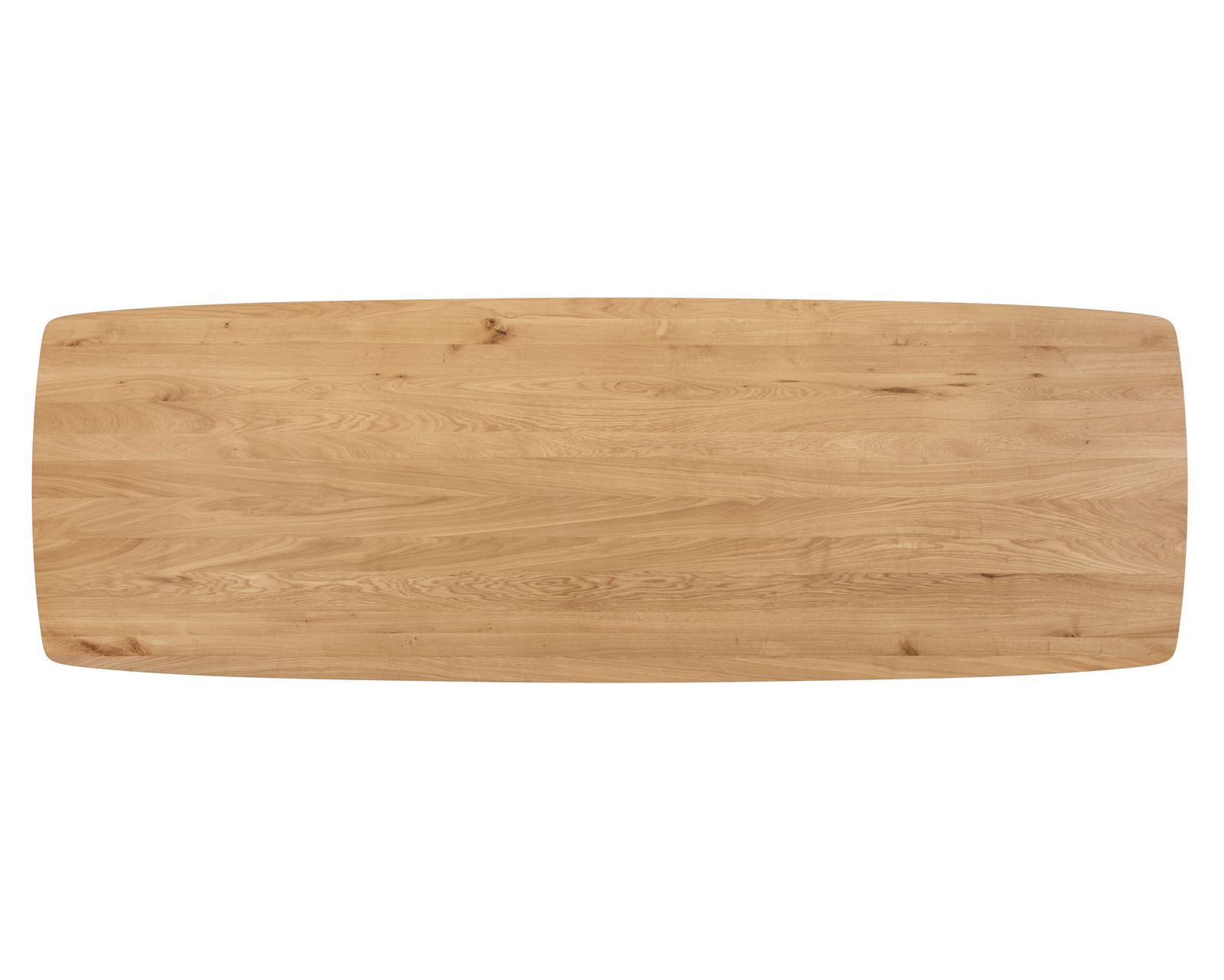 Stolová deska Edge 300x100x3 cm přírodní dubové dřevo zaoblená švýcarská hrana