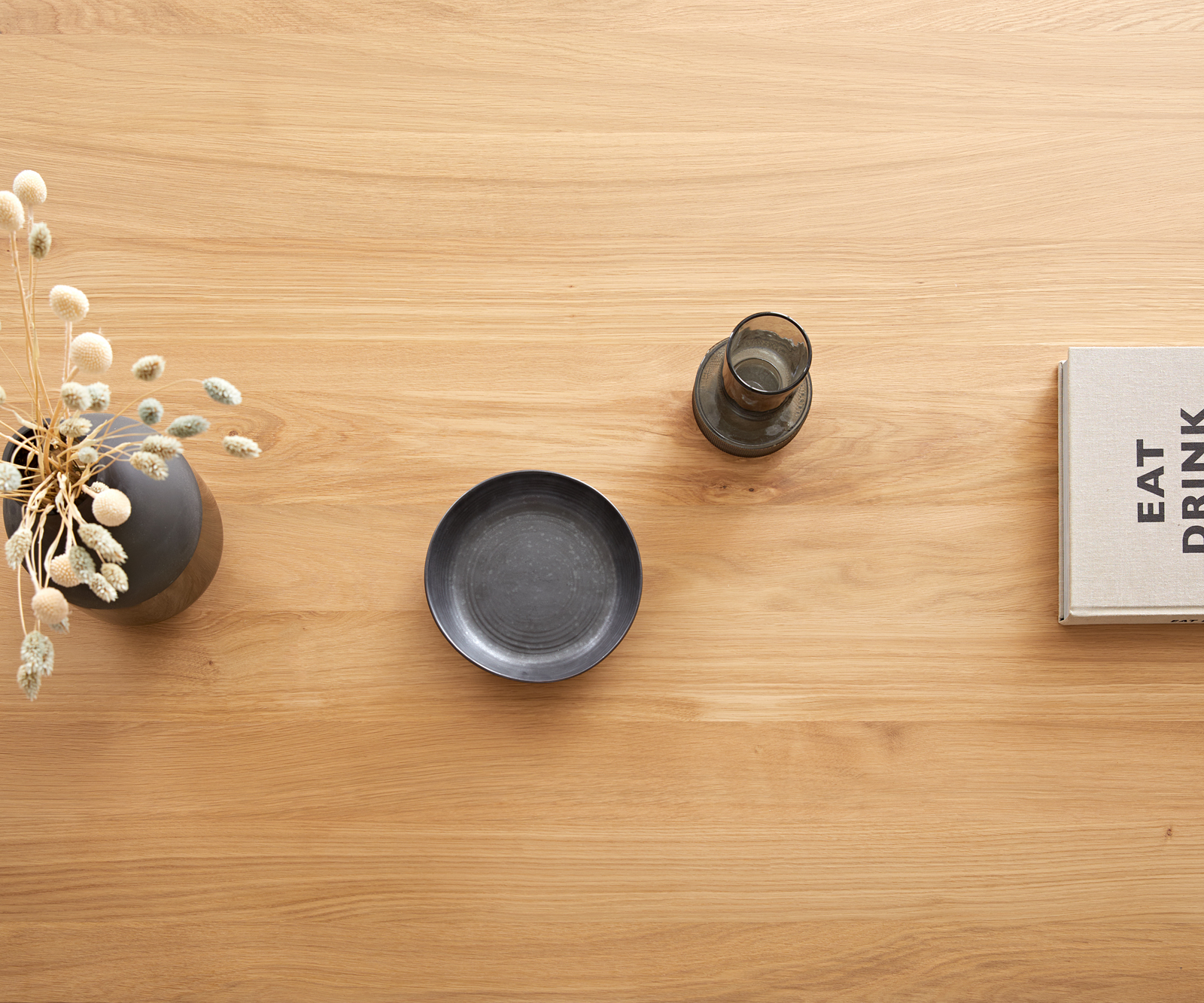 Étkezőasztal Edge 300x100 tölgy természetes V alakú láb laposacél fekete - Image 6