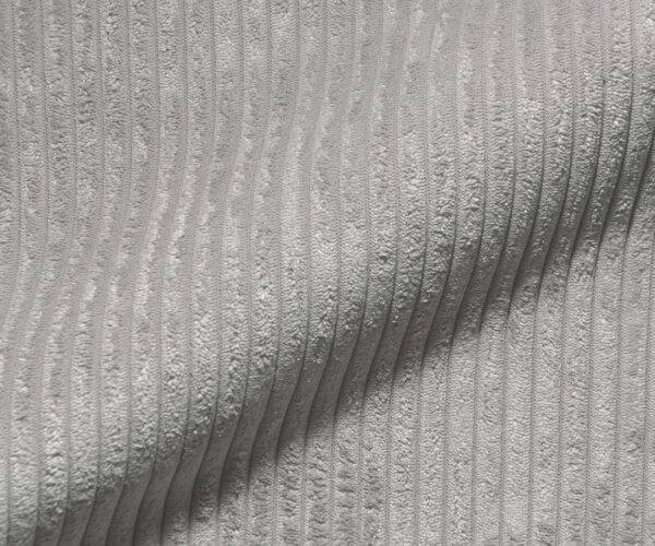 Boxspring ágy Dream-Well kordbársony ezüstszürke 200x200 cm - Image 2