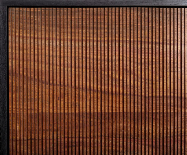 Szekrény Vaag 80x150 cm sheesham természetes mango fekete fém fekete 2 ajtós - Image 3