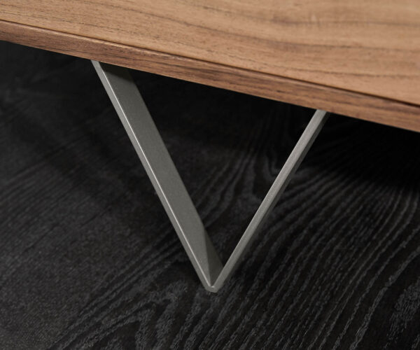 Design-komód Stonegrace 175 cm akác természetes pala 3 ajtós - Image 8