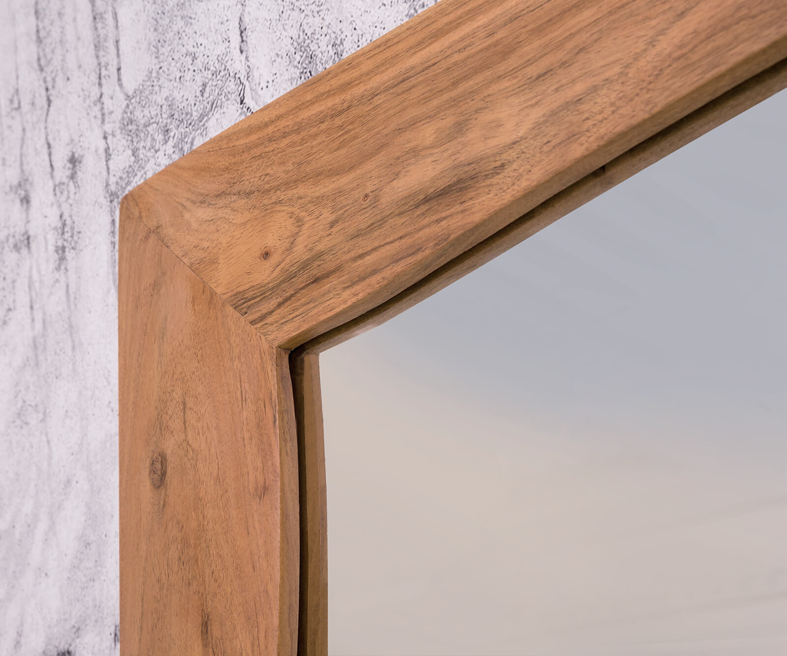 Designové nástěnné zrcadlo Wyatt 200x100 cm přírodní akácie - Image 2