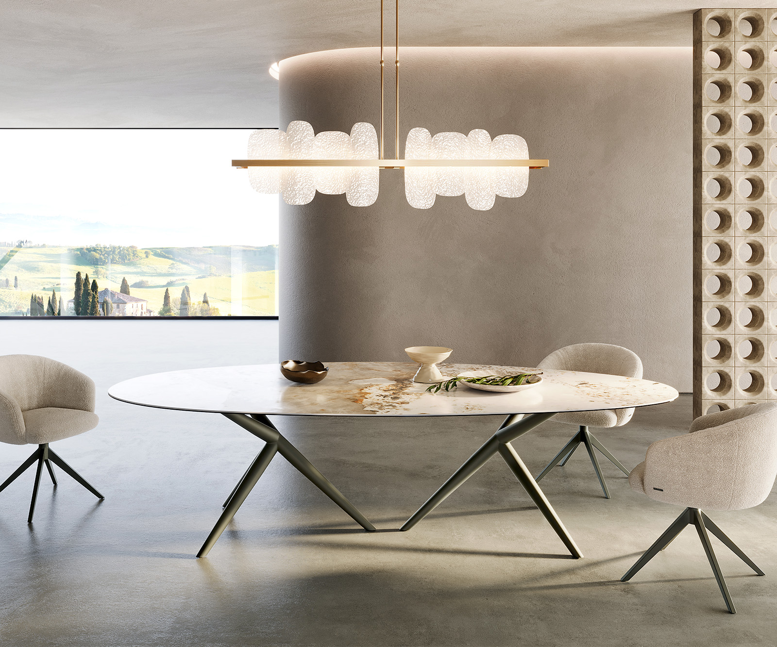 Láb Estelar kerek fém titán effekt felület (2 darabos készlet) - Image 2