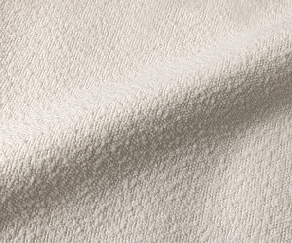 Kárpitozott ágy Coperti 180x200 cm bouclé krémfehér - Image 3