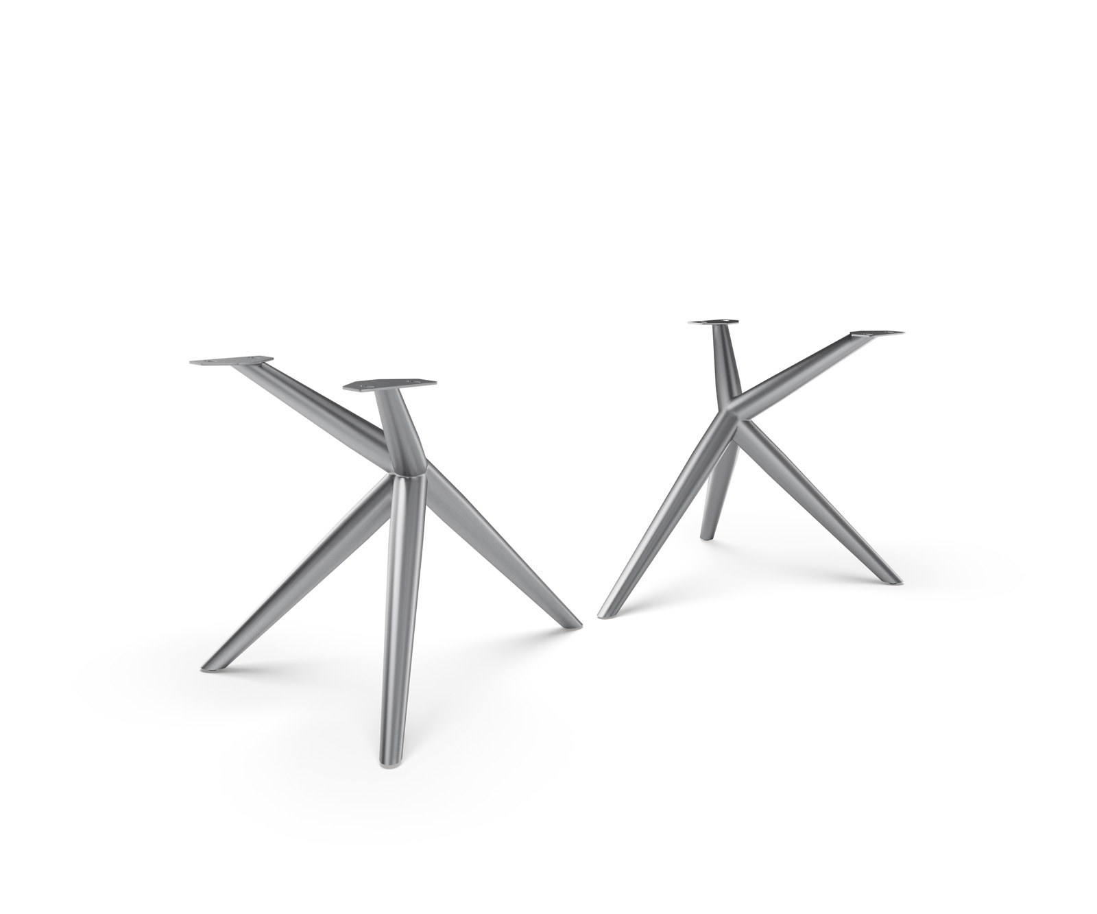 Láb Estelar kerek rozsdamentes acél 2 darabos szett