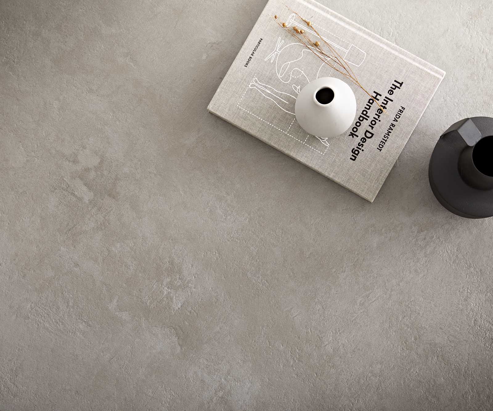 Dohányzóasztal Elenya 60x60 cm kerámia Aspetto Concreto beton színű fém láb fekete - Image 3