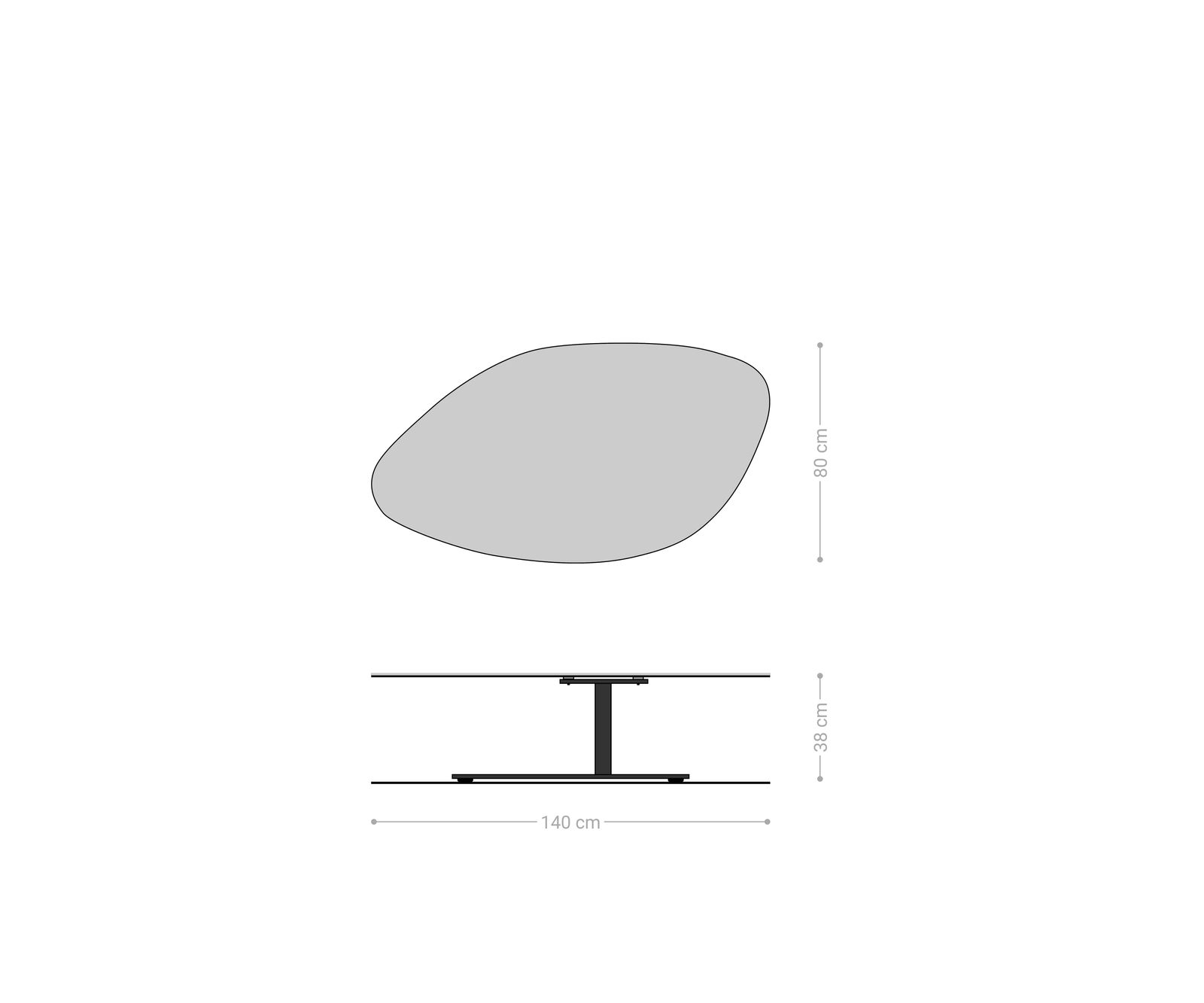 Dohányzóasztal Vibana 140x80 cm kerámia Minas melange fehér-bézs láb effekt felület titán - Image 8