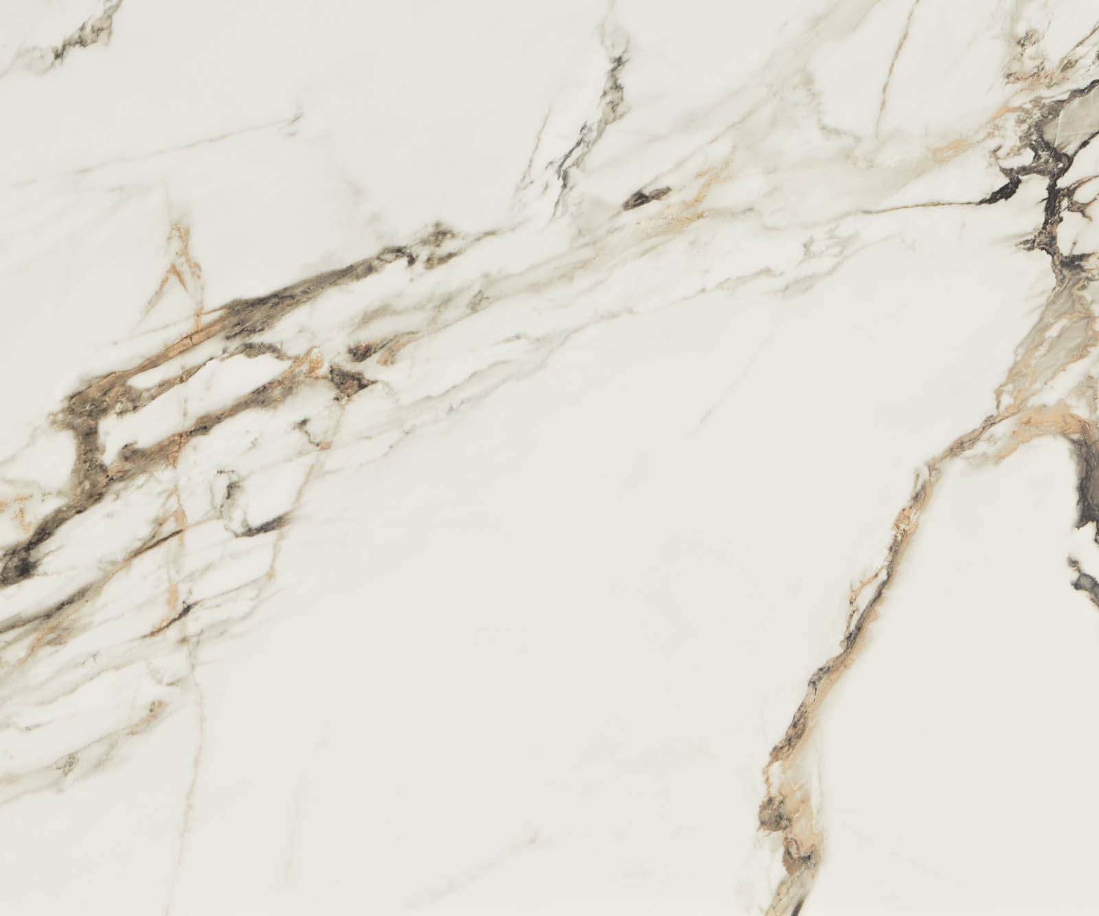 Étkezőasztal Edge hajóformájú 200x100 cm kerámia Calacatta Luxe fehér arany szürke kereszt láb téglalap fekete - Image 3