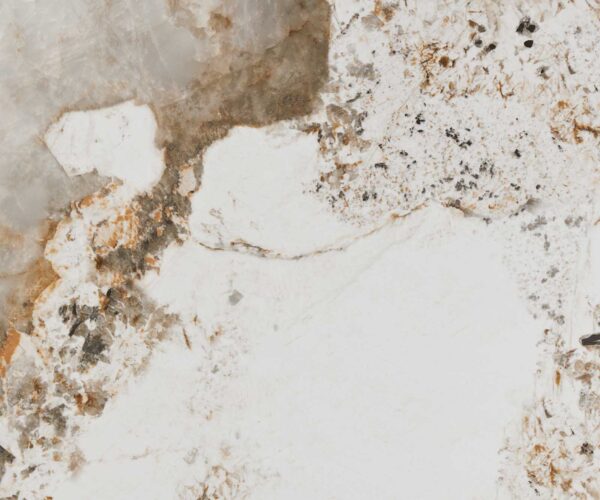 Étkezőasztal Edge ovális 220x120 cm kerámia Minas melange fehér-bézs Troa fém effekt felület titán - Image 3