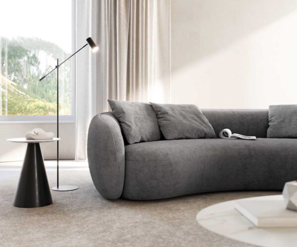 3 ülőhelyes Larna 260x120 cm mikroszálas szürke - Image 6