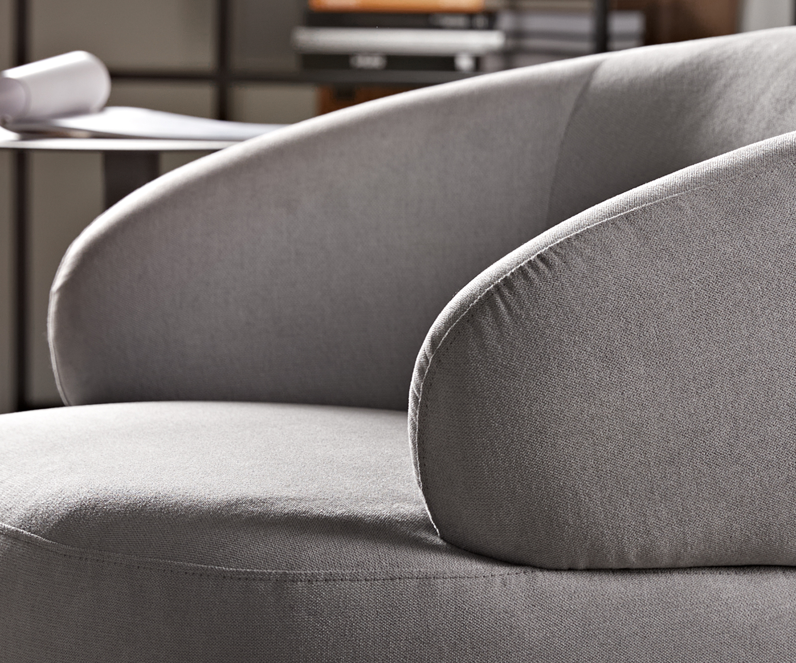 Lounge fotel Nova 88x88 cm mikroszálas szürke - Image 8