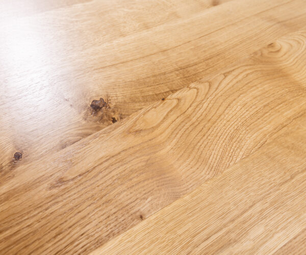 Étkezőasztal Edge ovális 280x130x2,5 tölgy természetes pilier fém fekete Flow-Edge - Image 3